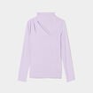 Blouse avec ouverture mauve femme