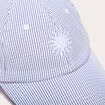 Casquette détails brodés bleu ciel femme
