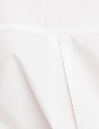 Chemise manches longues clous ecru femme