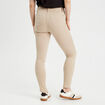 Jeans slim 5 poches taupe femme