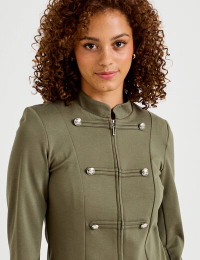 Veste officier vert kaki femme