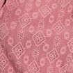 Blouse brodée avec volants vieux rose femme