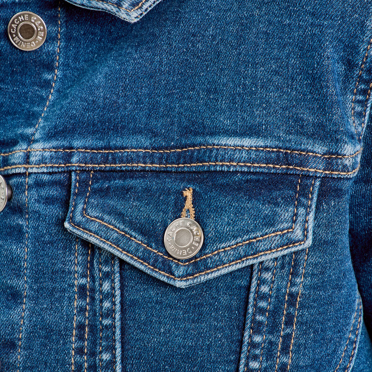 Veste en jean denim stone femme