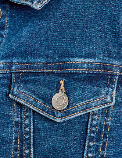 Veste en jean denim stone femme