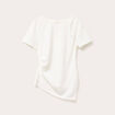 T-shirt asymétrique ecru femme