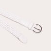 Ceinture tressée ecru femme