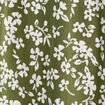 Robe évasée boutonnée vert kaki femme