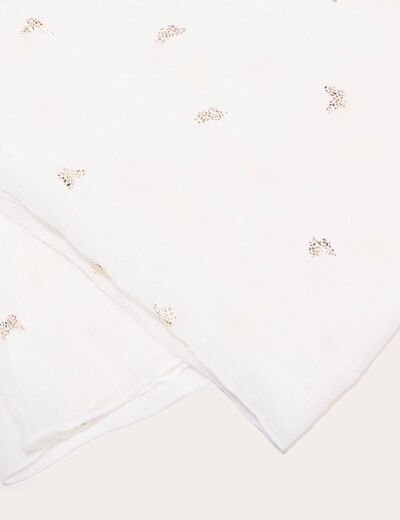 Foulard blanc femme