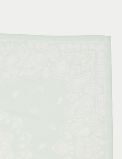 Foulard vert pastel femme