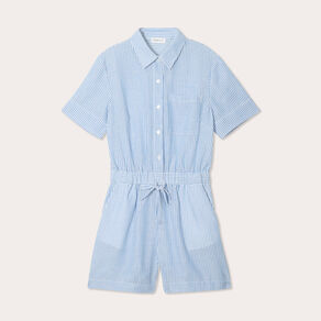 combishort manches courtes bleu ciel femme Combishort manches courtes bleu ciel femme