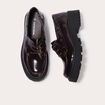 Mocassins &agrave; talon marron fonc&eacute; femme