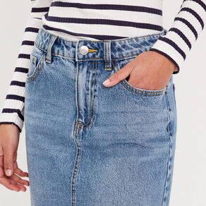 Jupe crayon taille standard denim double stone femme