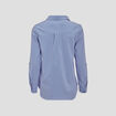 Blouse manches longues bleu femme