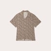 Chemise manches courtes ecru femme