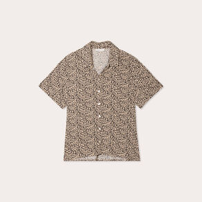 Chemise manches courtes ecru femme