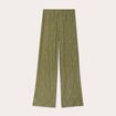 Pantalon large ajouré vert kaki femme