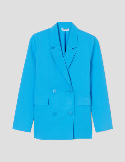 Veste blazer bleu femme