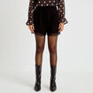 Short en dentelle noir femme