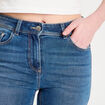 Bermuda skinny en jean denim stone femme