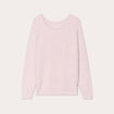 Pull manches longues rose pastel femme