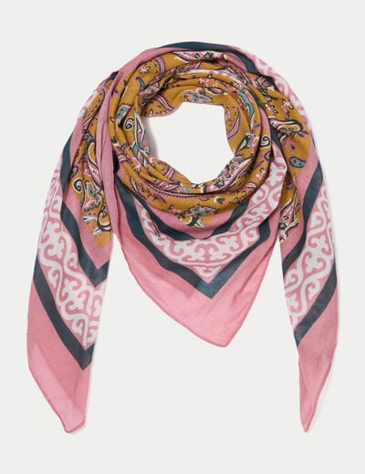 Foulard jaune or femme