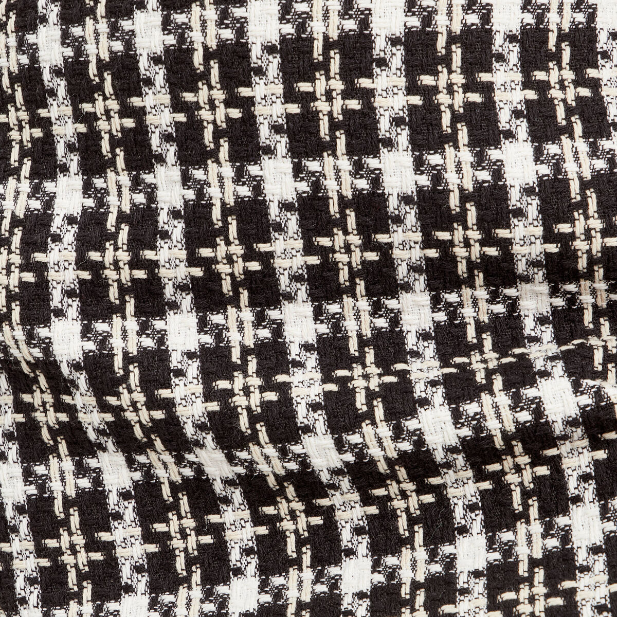 Jupe-short trap&egrave;ze tweed noir femme