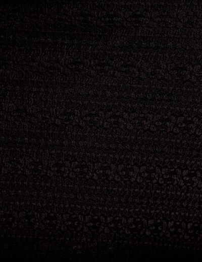 Jupe longue droite en dentelle noir femme
