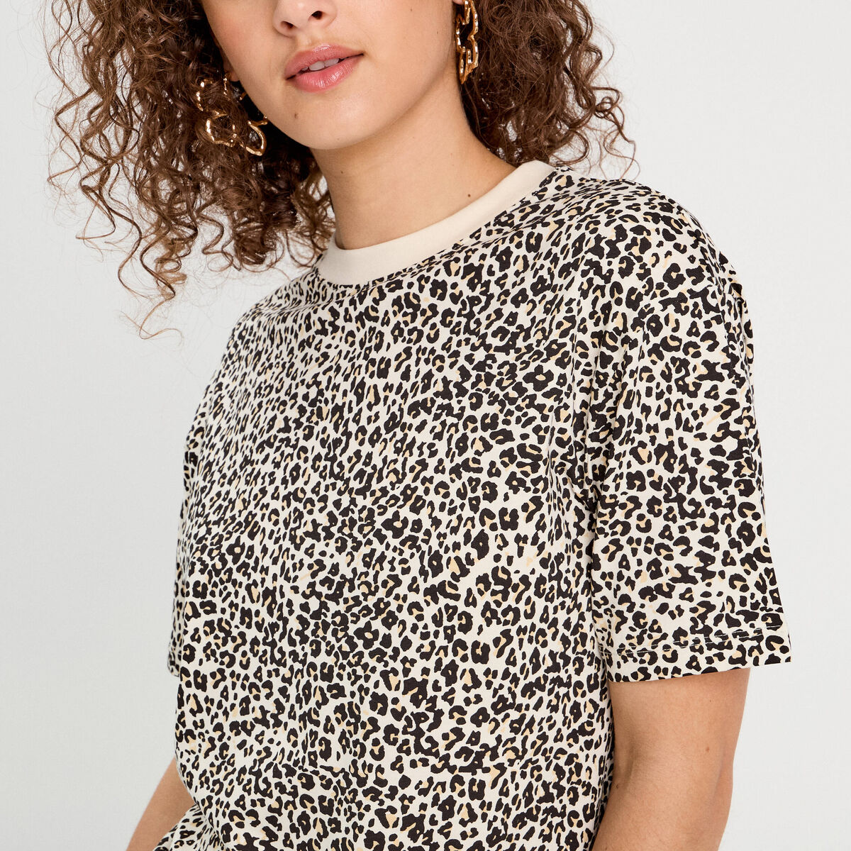 T-shirt manches courtes blanc femme