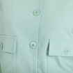 Veste coupe droite courte vert pastel femme