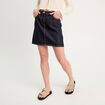 Jupe trapèze en jean denim brut femme