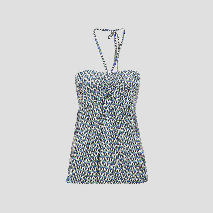 Bustier bretelles fines blanc femme
