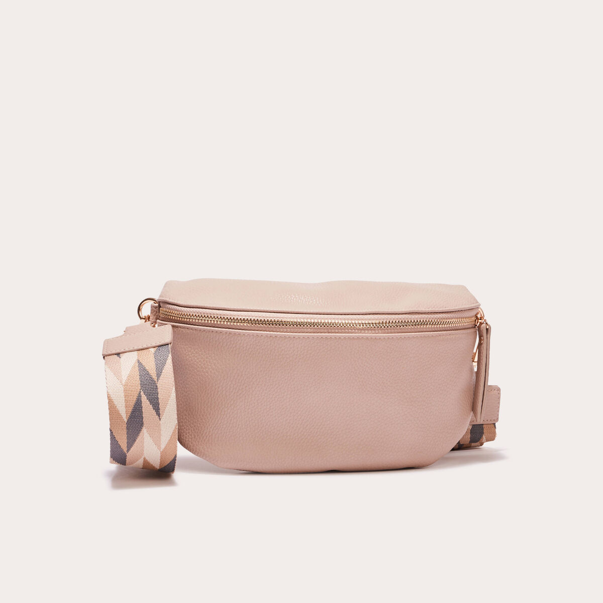 Sac banane en bandoulière sable femme