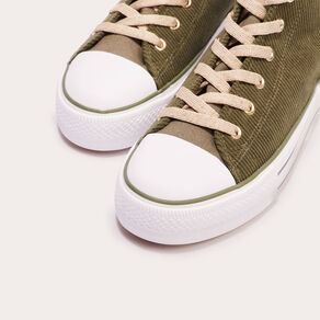 baskets montantes compensees vert kaki femme Baskets montantes compensées vert kaki femme