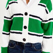 Gilet manches longues vert femme
