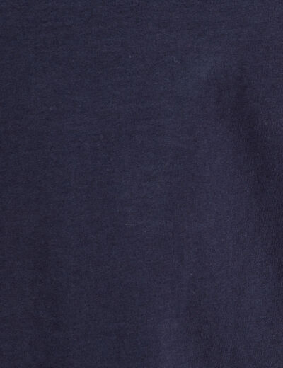 T-shirt manches courtes bleu marine femme