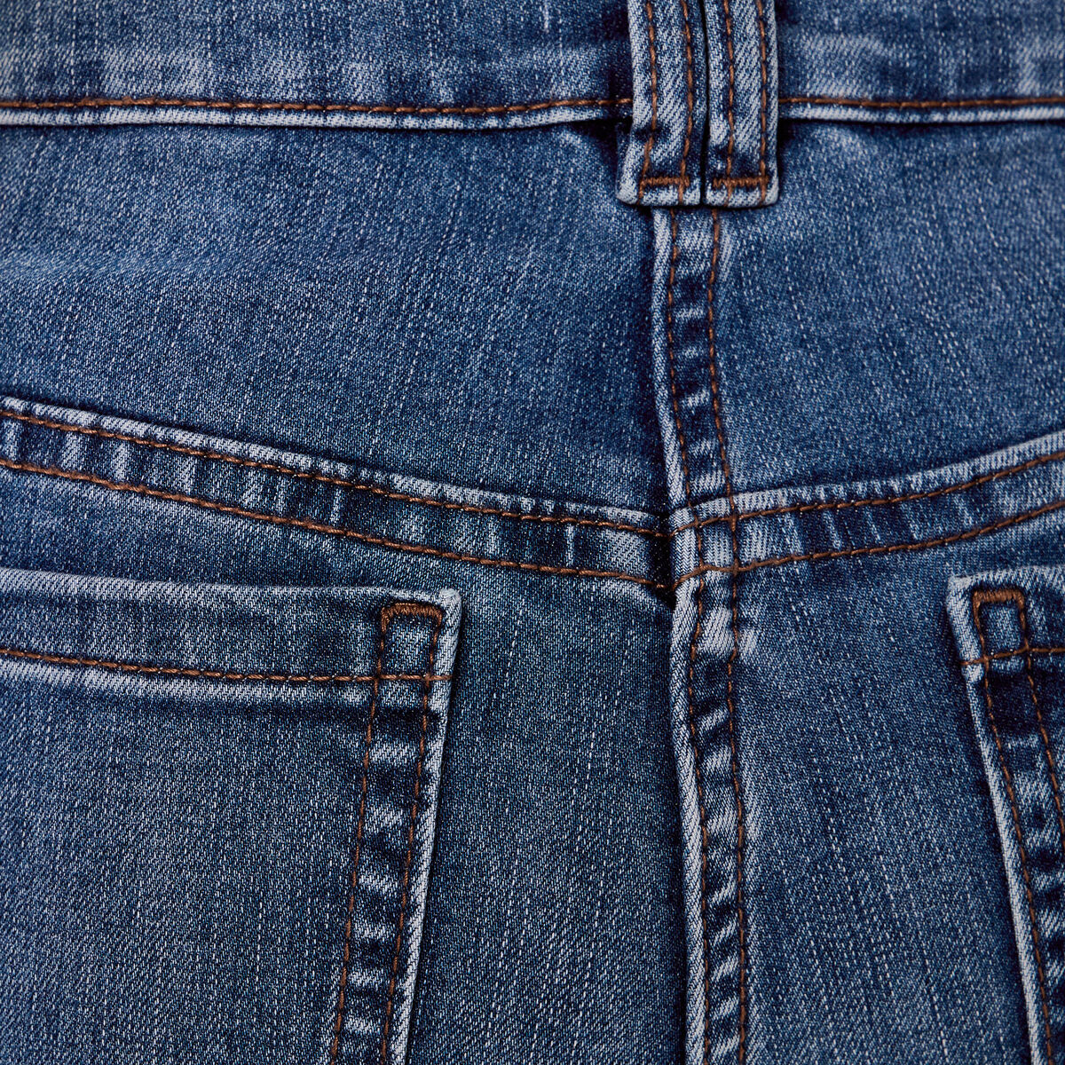 Jean droit regular taille standard denim stone femme