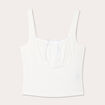 Bustier avec coques blanc femme