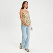 Caraco bretelles fines blanc femme
