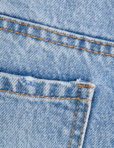 Bermuda en jean avec ceinture amovible denim triple stone femme