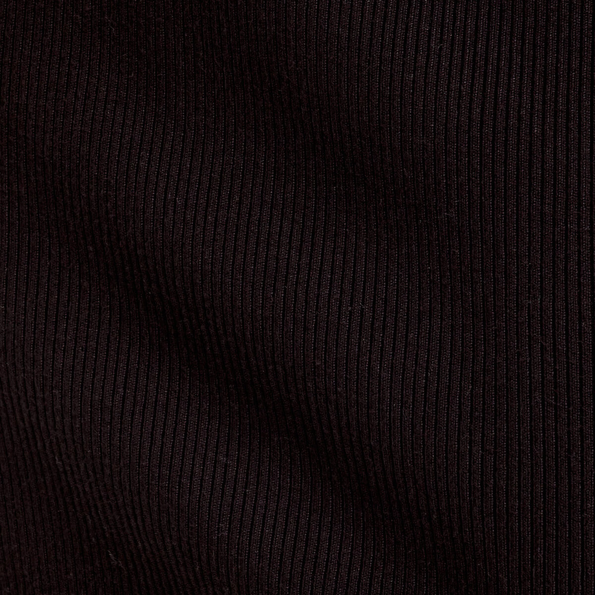 Jupe tricot midi droite noir femme