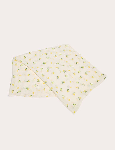 Foulard blanc femme