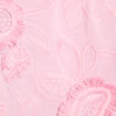 Blouse manches courtes noeuds rose poudrée femme