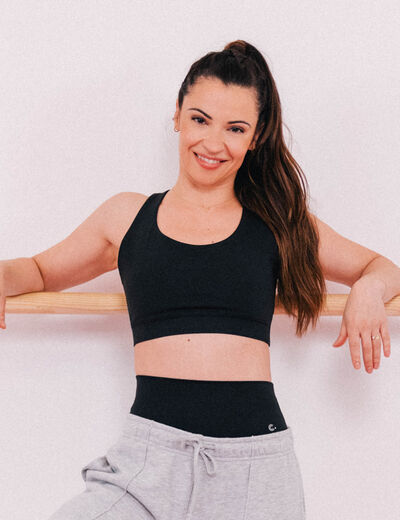 Brassi&egrave;re de sport activewear noir femme