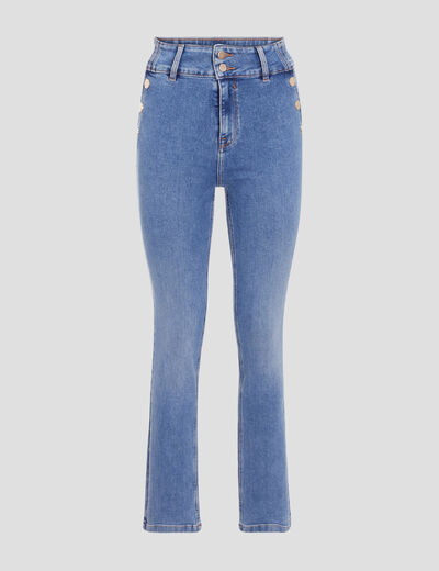 Jeans regular stretch denim double stone femme