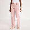 Jean bootcut taille haute rose clair femme