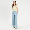 T-shirt 2-en-1 jaune pastel femme