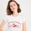T-shirt manches courtes blanc femme