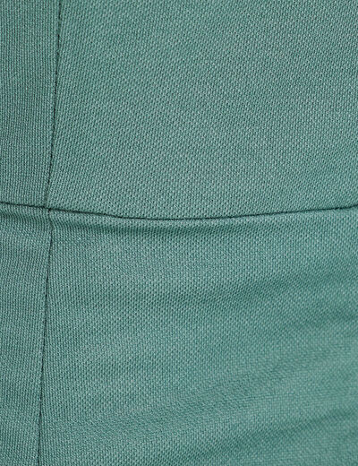 Robe midi portefeuille vert foncé femme