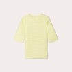 T-shirt manches courtes jaune fluo femme