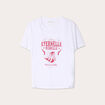T-shirt manches courtes blanc femme